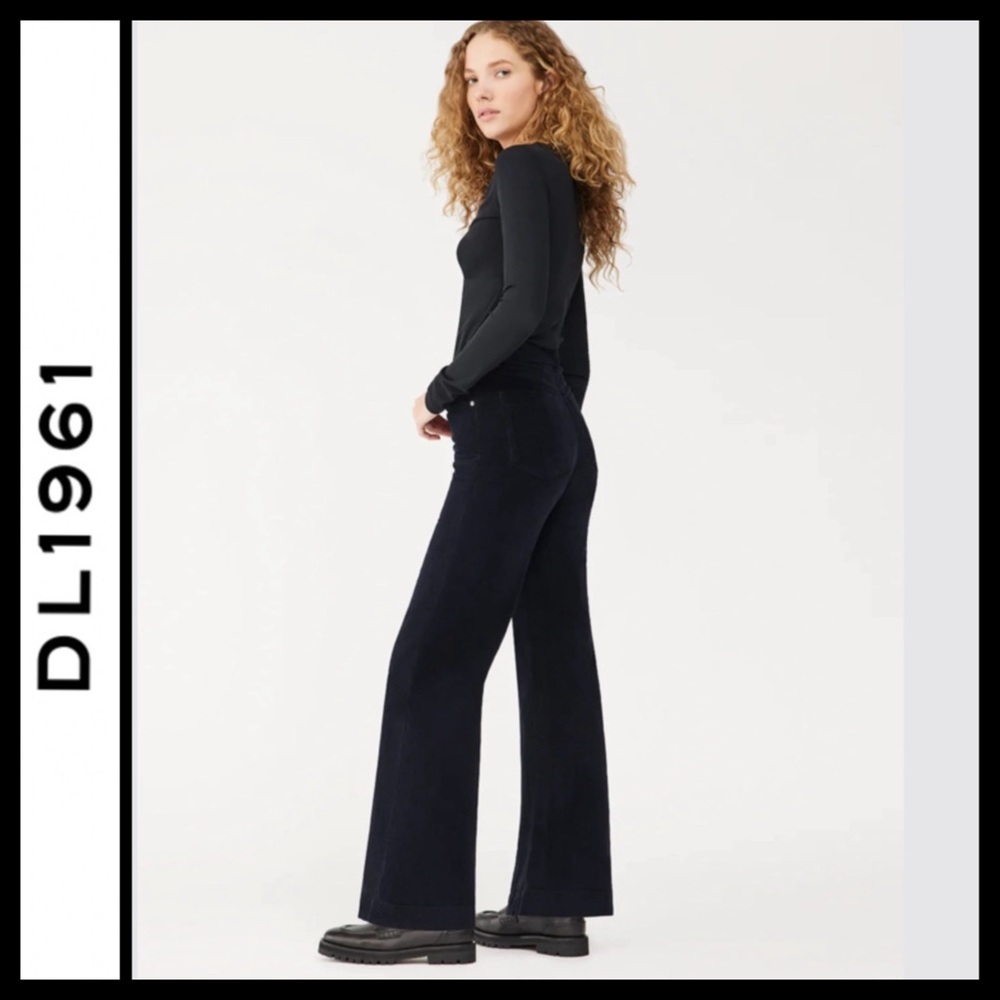 DL1961 Hepburn Wide Leg High Rise Corduroy